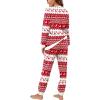 imageXIEERDUO Pajamas For Women Long Sleeve Crew Neck With Pockets Tie Dye Leopard Plaid Lounge Sets Two Piece Outfits Pj Set24red Deer