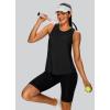 imageXIEERDUO Tank Top for Women Racerback Sleeveless Workout Tops Loose Fit Yoga Running Gym Shirts for WomenBlack
