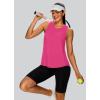 imageXIEERDUO Tank Top for Women Racerback Sleeveless Workout Tops Loose Fit Yoga Running Gym Shirts for WomenHot Pink