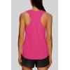 imageXIEERDUO Tank Top for Women Racerback Sleeveless Workout Tops Loose Fit Yoga Running Gym Shirts for WomenHot Pink
