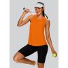imageXIEERDUO Tank Top for Women Racerback Sleeveless Workout Tops Loose Fit Yoga Running Gym Shirts for WomenOrange