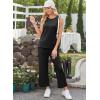 imageXIEERDUO Womens 2 Piece Outfits Summer Travel Tracksuit Loose Wide Leg Loungewear Comfy Lounge Sets S3XLA01black