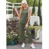 imageXIEERDUO Womens 2 Piece Outfits Summer Travel Tracksuit Loose Wide Leg Loungewear Comfy Lounge Sets S3XLA04army Green