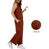 imageXIEERDUO Womens 2 Piece Outfits Summer Travel Tracksuit Loose Wide Leg Loungewear Comfy Lounge Sets S3XLA05rust