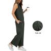 imageXIEERDUO Womens 2 Piece Outfits Summer Travel Tracksuit Loose Wide Leg Loungewear Comfy Lounge Sets S3XLA07dark Greygreen
