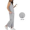 imageXIEERDUO Womens 2 Piece Outfits Summer Travel Tracksuit Loose Wide Leg Loungewear Comfy Lounge Sets S3XLA08grey