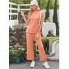 imageXIEERDUO Womens 2 Piece Outfits Summer Travel Tracksuit Loose Wide Leg Loungewear Comfy Lounge Sets S3XLA11coral