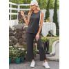 imageXIEERDUO Womens 2 Piece Outfits Summer Travel Tracksuit Loose Wide Leg Loungewear Comfy Lounge Sets S3XLA13darkgrey