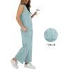 imageXIEERDUO Womens 2 Piece Outfits Summer Travel Tracksuit Loose Wide Leg Loungewear Comfy Lounge Sets S3XLA14turquoise