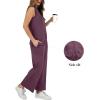 imageXIEERDUO Womens 2 Piece Outfits Summer Travel Tracksuit Loose Wide Leg Loungewear Comfy Lounge Sets S3XLA16dark Pueple
