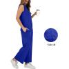 imageXIEERDUO Womens 2 Piece Outfits Summer Travel Tracksuit Loose Wide Leg Loungewear Comfy Lounge Sets S3XLA17royal Blue