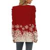 imageXIEERDUO Womens Crewneck Sweatshirts Trendy Puff Sleeve Tunic Sweaters Fall Clothes Loose Fit04bsnowflake