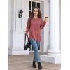 imageXIEERDUO Womens Long Sleeve Tops Casual Fleece Sweatshirt Fall Clothes Comfy Tunics Caramel XL