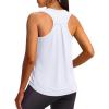 imageXIEERDUO Tank Top for Women Racerback Sleeveless Workout Tops Loose Fit Yoga Running Gym Shirts for WomenWhite