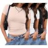 3 Pack Black/White/Apricot