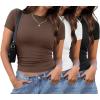 3 Pack Black/White/Brown