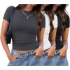 3 Pack Black/White/Grey