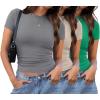 3 Pack Lightgrey/Khaki/Green