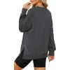 imageXIEERDUO Womens Oversized Sweatshirts Pullover Casual Crewneck Long Sleeve Tops Comfy07grey