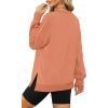 imageXIEERDUO Womens Oversized Sweatshirts Pullover Casual Crewneck Long Sleeve Tops Comfy11orange