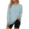 imageXIEERDUO Womens Oversized Sweatshirts Pullover Casual Crewneck Long Sleeve Tops Comfy14lightgreen