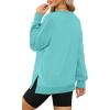 imageXIEERDUO Womens Oversized Sweatshirts Pullover Casual Crewneck Long Sleeve Tops Comfy15sky Blue