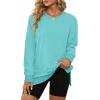 imageXIEERDUO Womens Oversized Sweatshirts Pullover Casual Crewneck Long Sleeve Tops Comfy15sky Blue
