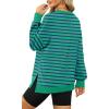 imageXIEERDUO Womens Oversized Sweatshirts Pullover Casual Crewneck Long Sleeve Tops Comfy25strpied Lightgreen