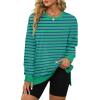 imageXIEERDUO Womens Oversized Sweatshirts Pullover Casual Crewneck Long Sleeve Tops Comfy25strpied Lightgreen