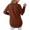 imageXIEERDUO Womens Sweatshirts Crewneck Loose Fitting Tops For Women Long Sleeve Shirts Pullover02ecaramel