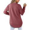 imageXIEERDUO Womens Sweatshirts Crewneck Loose Fitting Tops For Women Long Sleeve Shirts Pullover02fbrick