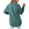 imageXIEERDUO Womens Sweatshirts Crewneck Loose Fitting Tops For Women Long Sleeve Shirts Pullover02jgreyblue