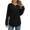 imageXIEERDUO Womens Sweatshirts Crewneck Loose Fitting Tops For Women Long Sleeve Shirts Pullover02kblack