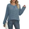 imageXIEERDUO Womens Sweatshirts Crewneck Loose Fitting Tops For Women Long Sleeve Shirts Pullover02kblue