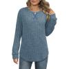 imageXIEERDUO Womens Sweatshirts Crewneck Loose Fitting Tops For Women Long Sleeve Shirts Pullover02kblue