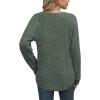imageXIEERDUO Womens Sweatshirts Crewneck Loose Fitting Tops For Women Long Sleeve Shirts Pullover02kdark Green