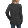 imageXIEERDUO Womens Sweatshirts Crewneck Loose Fitting Tops For Women Long Sleeve Shirts Pullover02kdark Grey