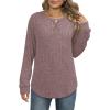 imageXIEERDUO Womens Sweatshirts Crewneck Loose Fitting Tops For Women Long Sleeve Shirts Pullover02kpink