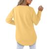 imageXIEERDUO Womens Sweatshirts Crewneck Loose Fitting Tops For Women Long Sleeve Shirts Pullover02myellow