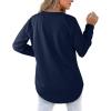 imageXIEERDUO Womens Sweatshirts Crewneck Loose Fitting Tops For Women Long Sleeve Shirts Pullover02nnavyblue