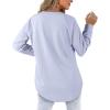 imageXIEERDUO Womens Sweatshirts Crewneck Loose Fitting Tops For Women Long Sleeve Shirts Pullover02plightblue