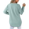 imageXIEERDUO Womens Sweatshirts Crewneck Loose Fitting Tops For Women Long Sleeve Shirts Pullover02pmint Green