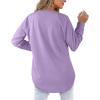 imageXIEERDUO Womens Sweatshirts Crewneck Loose Fitting Tops For Women Long Sleeve Shirts Pullover02ppurple