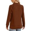 imageXIEERDUO Womens Sweatshirts Loose Fit Turtleneck Long Sleeve Tops 2023 Trendy Fashion