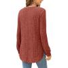 imageXIEERDUO Womens Tunic Tops Long Sleeve Shirts High Low Curved Hem Crewneck Sweater Loose FitCaramel
