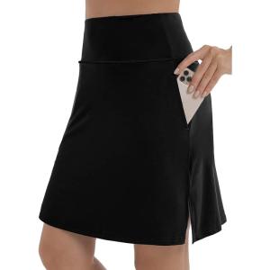 imageXIEERDUO Womens 20quot Modest Knee Length Tennis Skirt Golf Skort