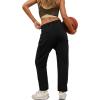 imageXIEERDUO Black Cargo Pants Women High Waisted Joggers Flowy Baggy Trousers with Side Pocket L
