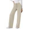 imageXIEERDUO Lounge Sets For Women 2024 Half Zip Sweatshirt And Wide Leg Sweatpant 2 Piece Outfits Sweatsuit Tracksuit19light Khaki