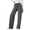 imageXIEERDUO Lounge Sets For Women 2024 Half Zip Sweatshirt And Wide Leg Sweatpant 2 Piece Outfits Sweatsuit TracksuitKangaroodimgray