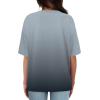 imageXIEERDUO Oversized T Shirts for Women Summer Short Sleeve Tops Loose Scook NeckOmbergrey